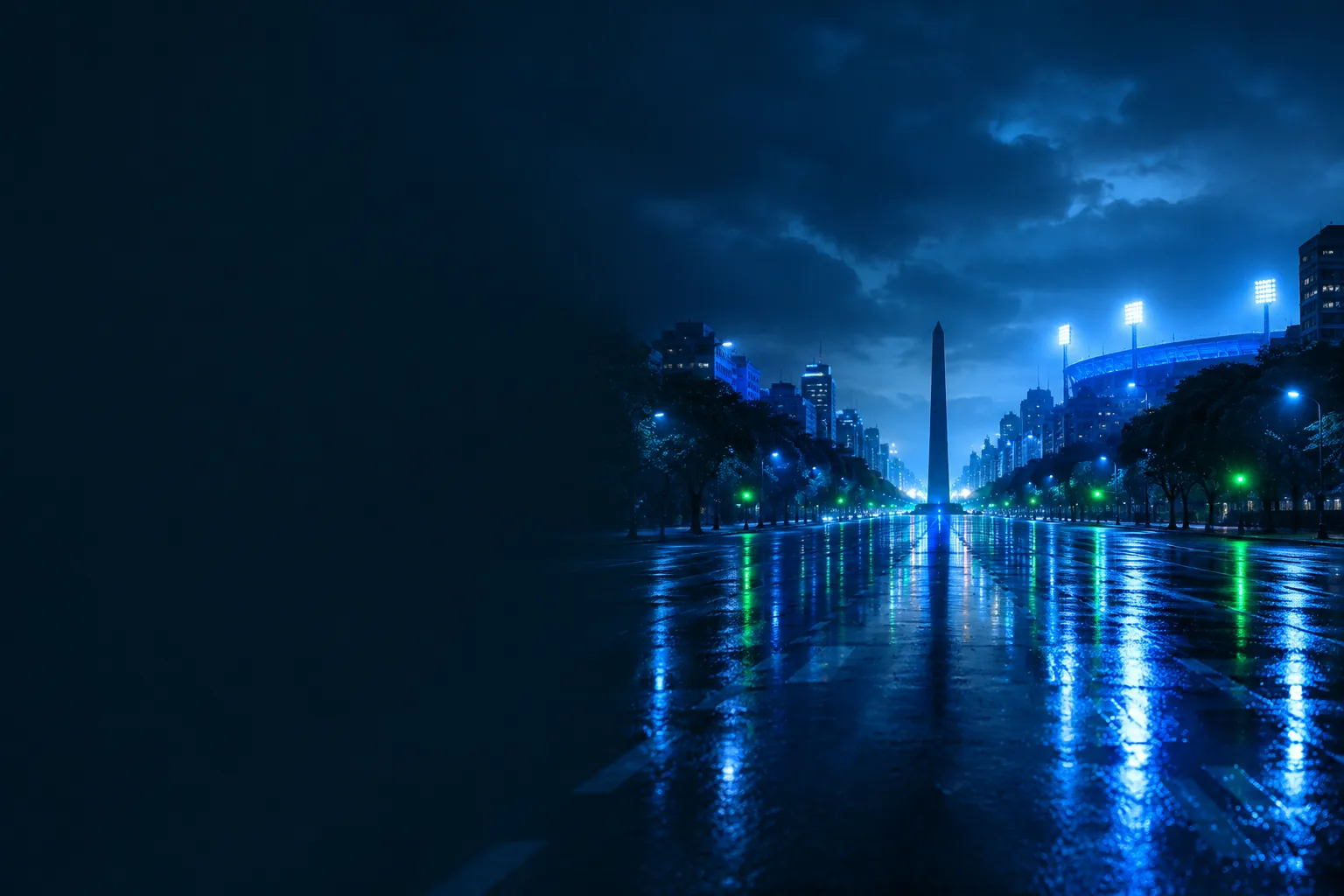 Avenida de Buenos Aires con el Obelisco, ilustración de la regla de ubicación al jugar desde el celular